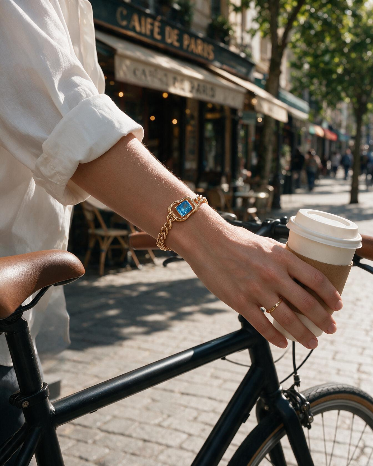 Hudson Blue Cuban Bracelet