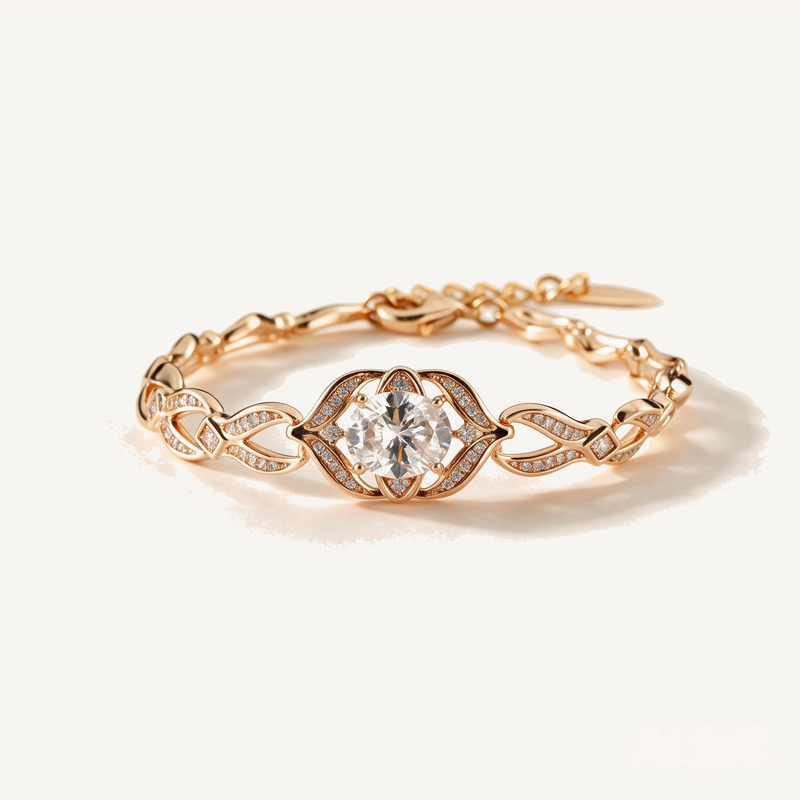 Solitaire Twisted Bracelet