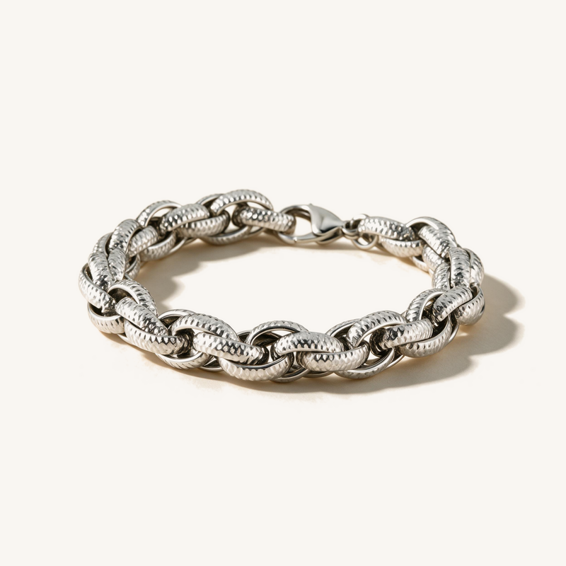 Silver Grid Bracelet