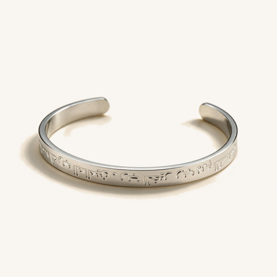 Inscribed Silver Cuff