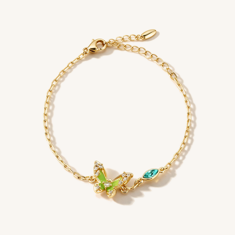 Emerald Butterfly Bracelet
