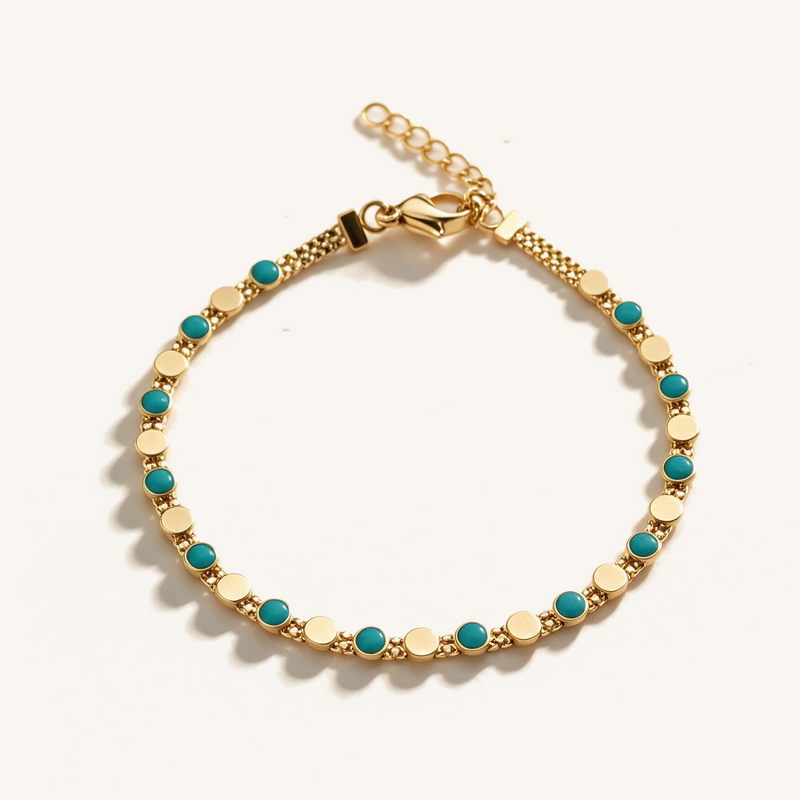 Turquoise Dot Bracelet