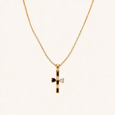 Bamboo Cross Necklace