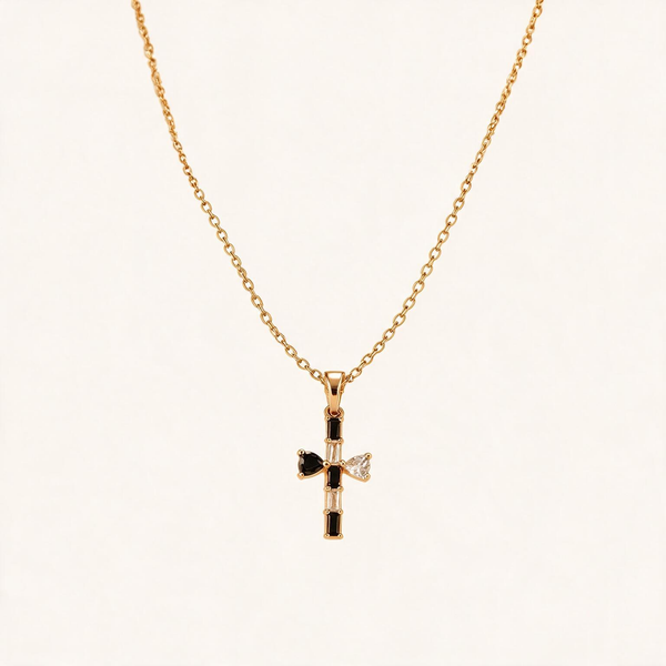 Bamboo Cross Necklace