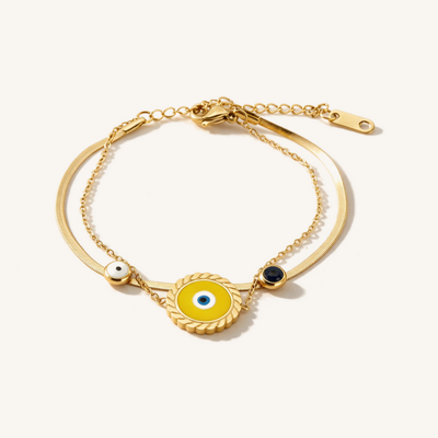 Evil Eye Serpent Cuff