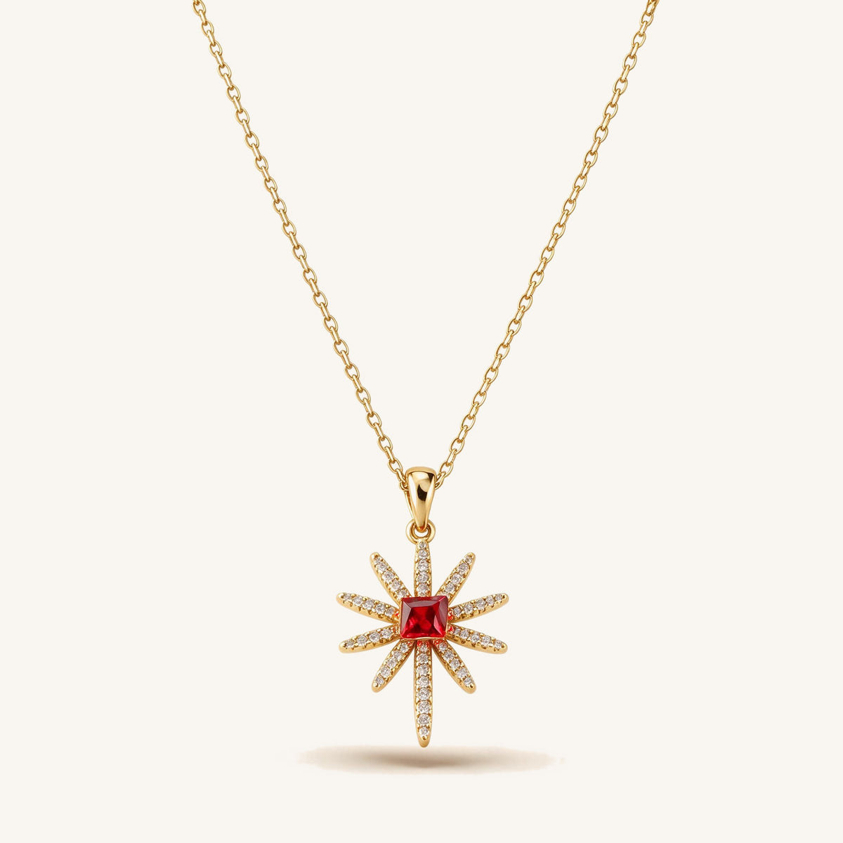 Red Coral Bead Necklace