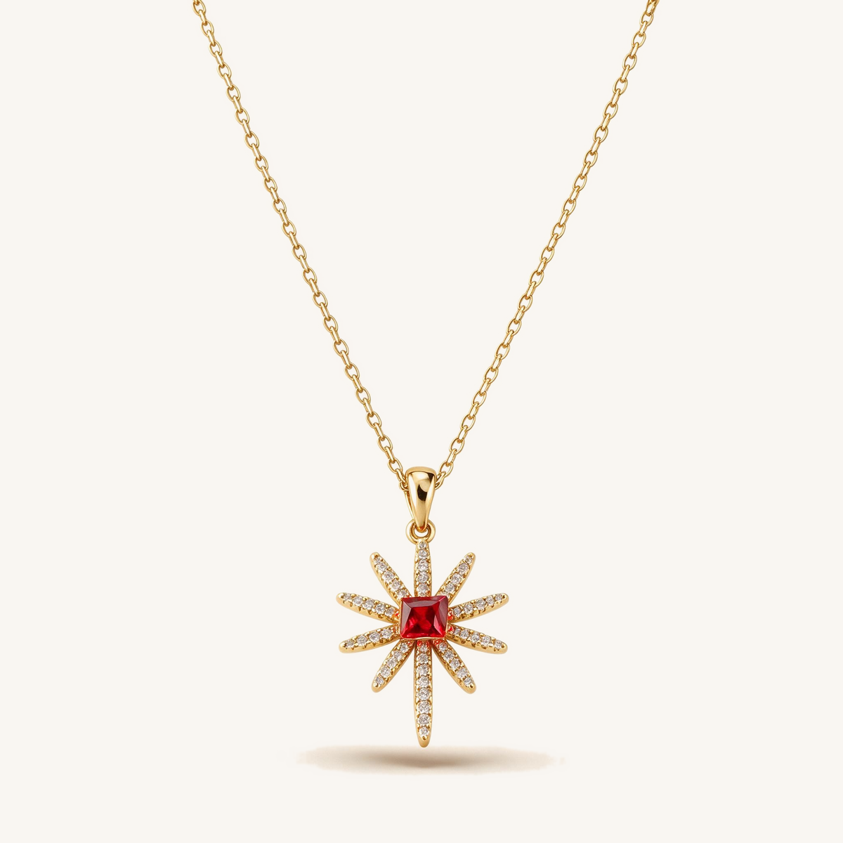 Red Coral Bead Necklace