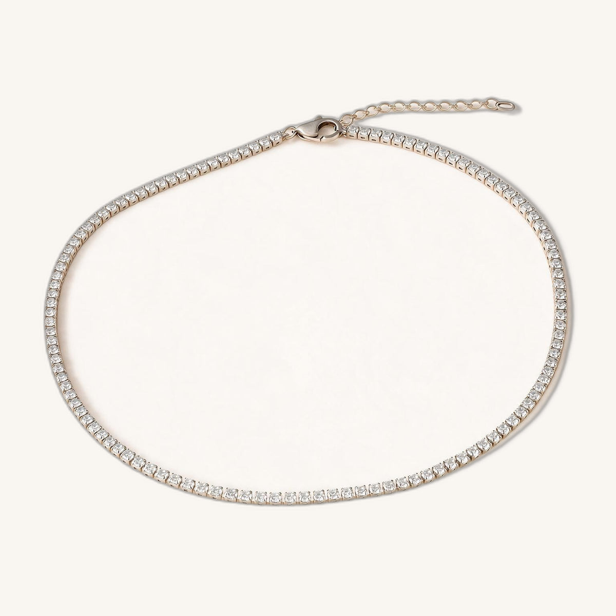 Pavé Silver Chain Necklace