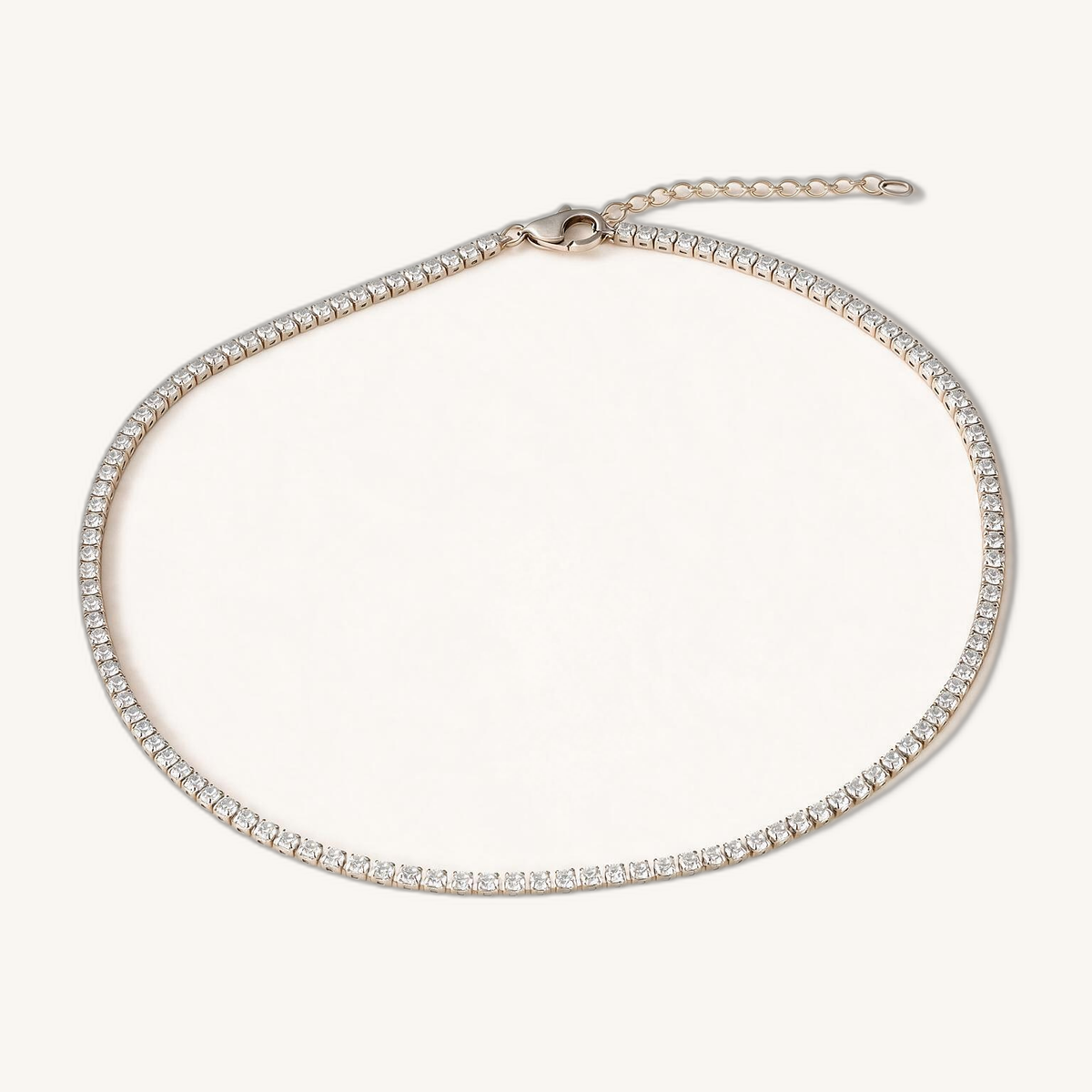 Pavé Silver Chain Necklace