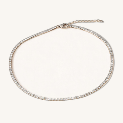 Pavé Silver Chain Necklace