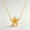 Gold Filigree Flower Necklace