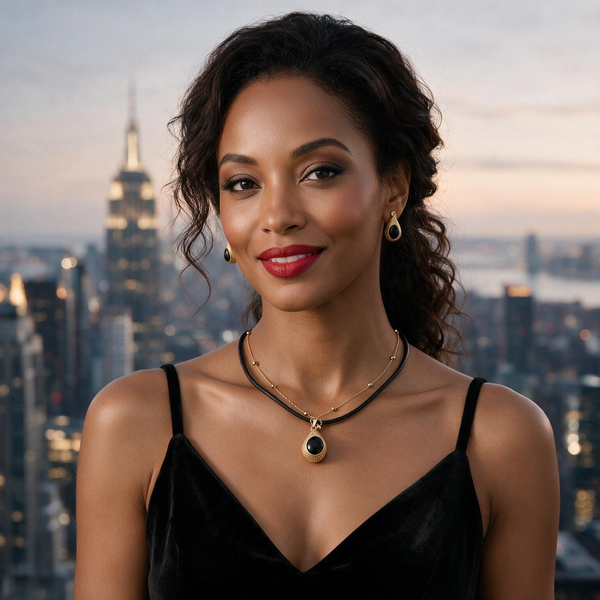 Noir Leather Necklace Set