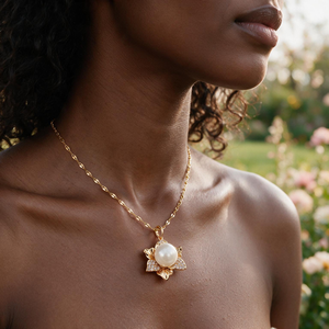 Petal Pearl Necklace