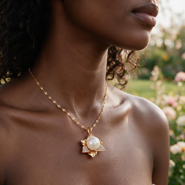 Petal Pearl Necklace