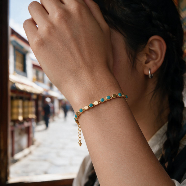 Turquoise Dot Bracelet