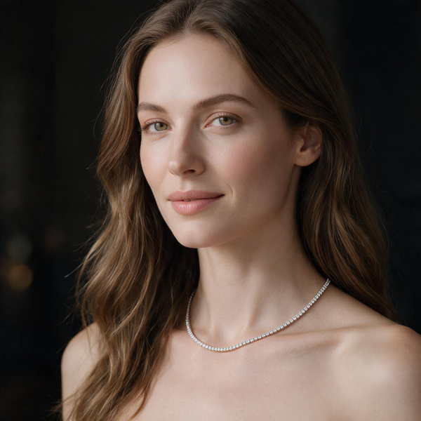 Pavé Silver Chain Necklace