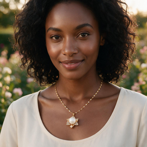 Petal Pearl Necklace