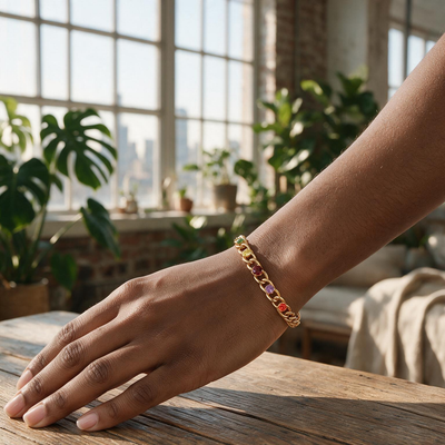 Rainbow Link Bracelet
