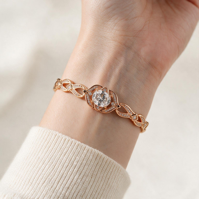 Solitaire Twisted Bracelet