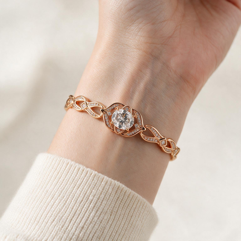 Solitaire Twisted Bracelet