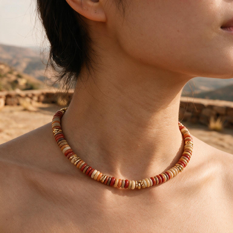 Earth Mix Bead Necklace