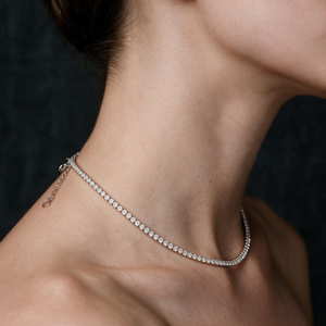 Pavé Silver Chain Necklace