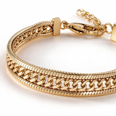 Double Serpent Cuff