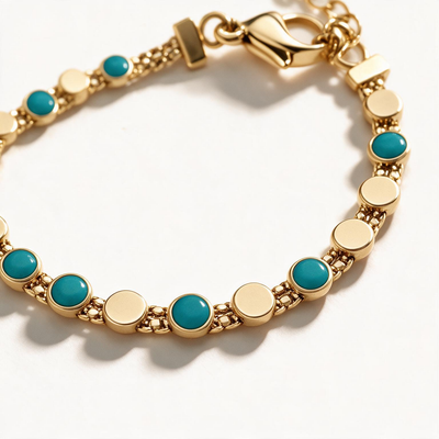 Turquoise Dot Bracelet