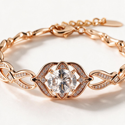 Solitaire Twisted Bracelet