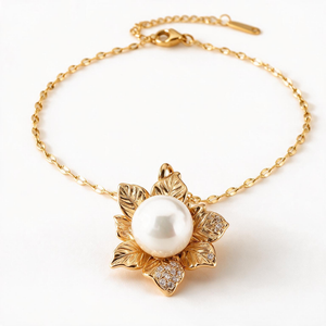 Petal Pearl Necklace