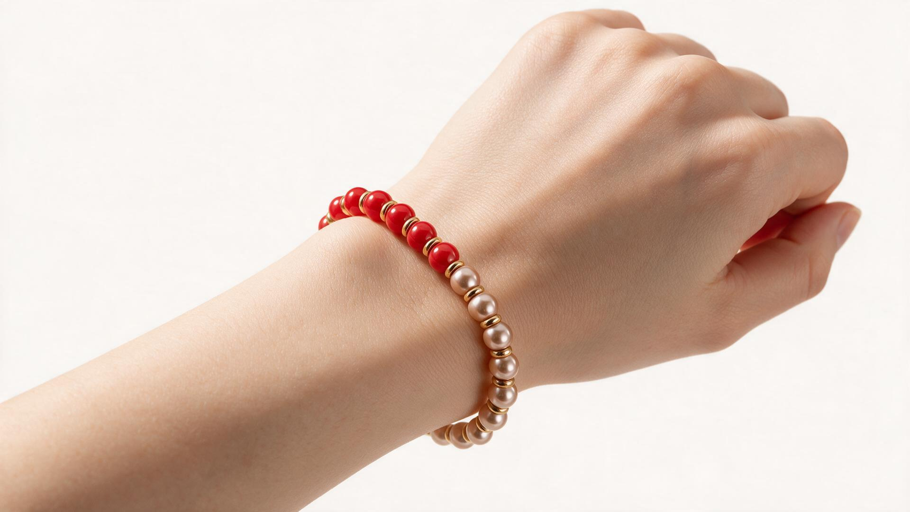 Rosewater Gradient Pearl Bracelet