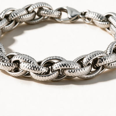 Silver Grid Bracelet