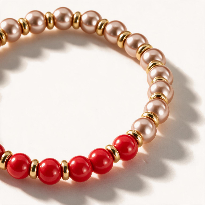 Rosewater Gradient Pearl Bracelet