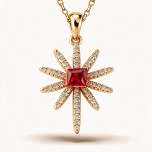 Red Coral Bead Necklace