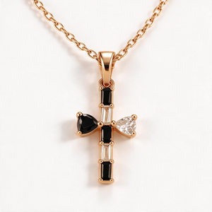 Bamboo Cross Necklace