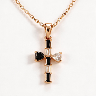 Bamboo Cross Necklace